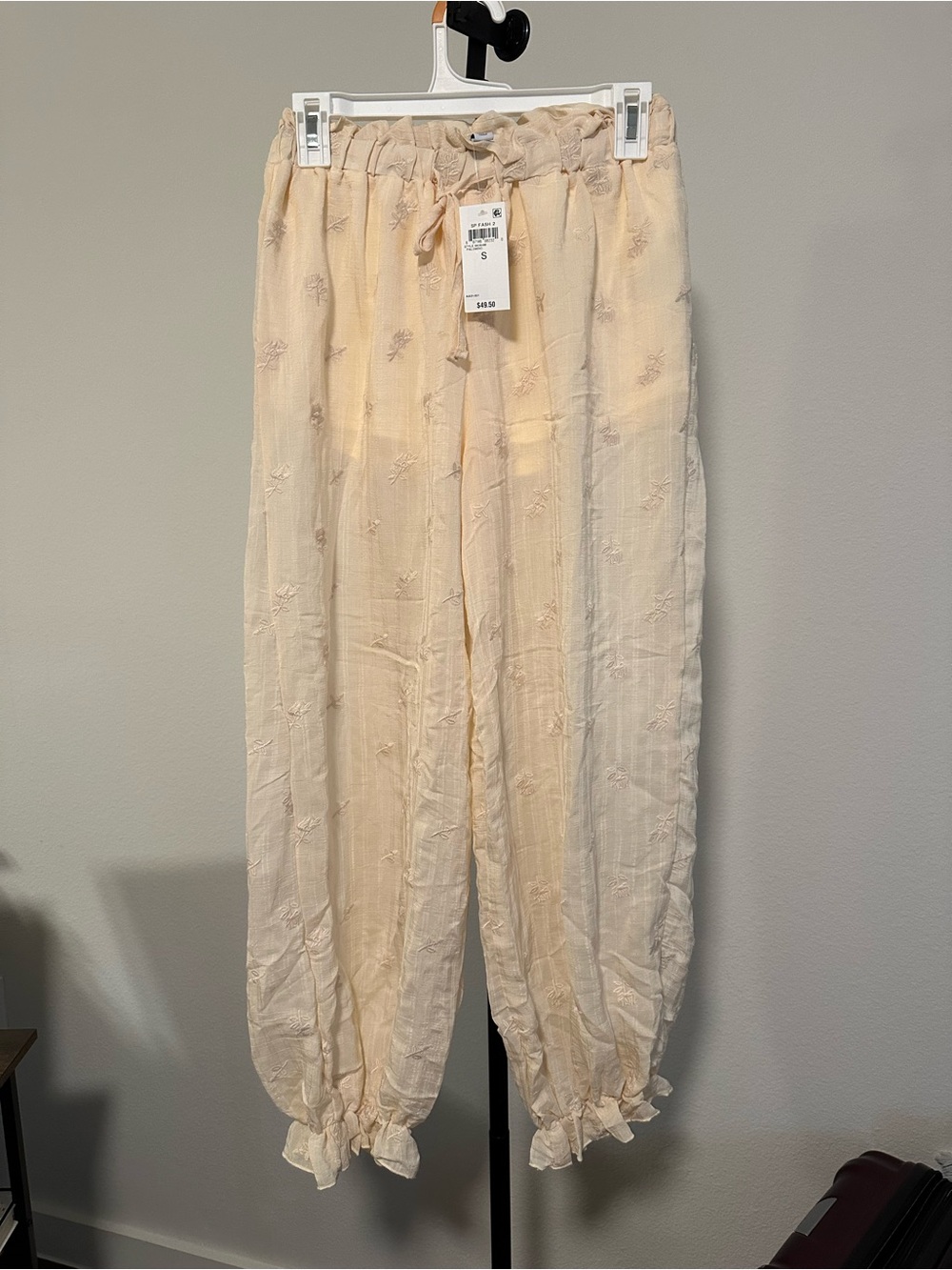 Light Cream Women's Swim Cover-Up Pants